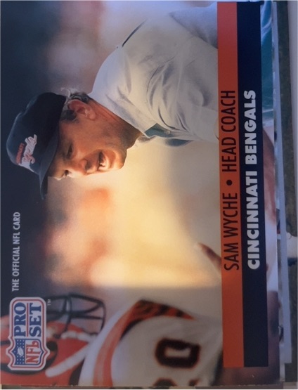 1991 Pro Set #117 Sam Wyche Cincinnati Bengals — front