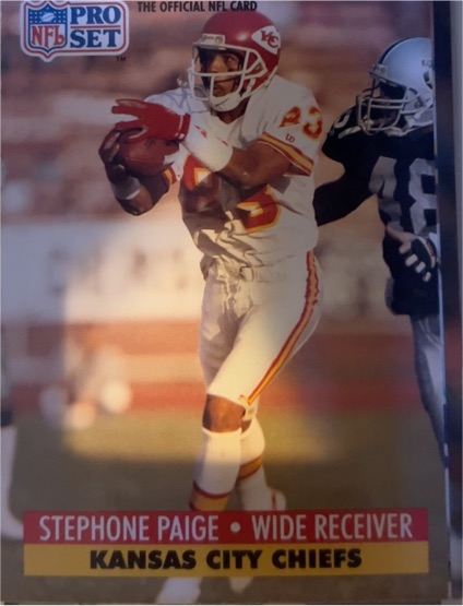 1991 Pro Set #186 Stephone Paige — front
