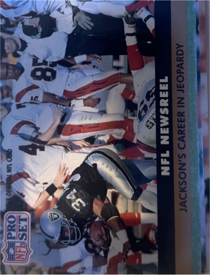 1991 Pro Set #346 Bo Jackson — front