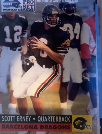1991 Pro Set World League #4 Scott Erney — front