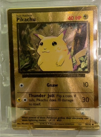 1999 Pokémon #58 Pikachu — front