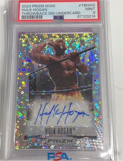 2023 Panini Prizm WWE #TBHHG Hulk Hogan Throwback Signature Undercard — front