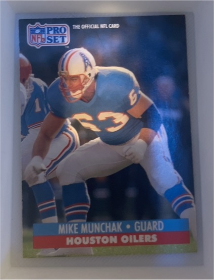 1991 Pro Set #168 Mike Munchak Houston Oilers — front