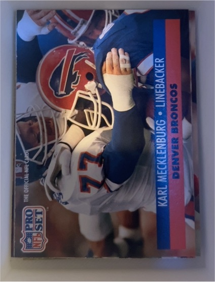 1991 Pro Set #142 Karl Mecklenburg — front