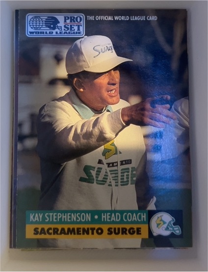 1991 Pro Set #27 Kay Stephenson Sacramento Surge — front