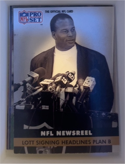 1991 Pro Set #348 Ronnie Lott Los Angeles Raiders — front