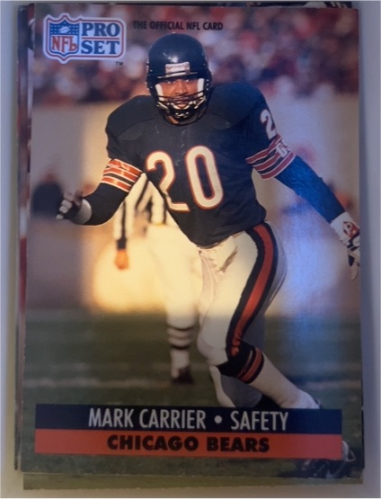1991 Pro Set #101 Mark Carrier — front
