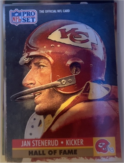 1991 Pro Set #31 Jan Stenerud — front