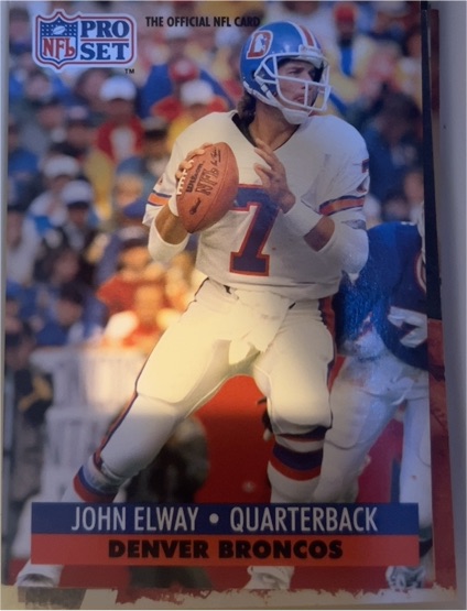 1991 Pro Set #138 John Elway — front