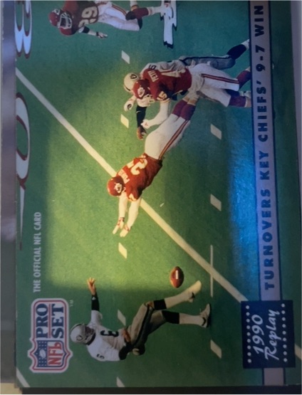 1991 Pro Set #331 Turnovers Key Chiefs' 9-7 Win — front