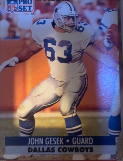 1991 Pro Set #130 John Gesek — front