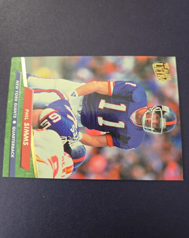 1992 Fleer Ultra #1 Phil Simms — front