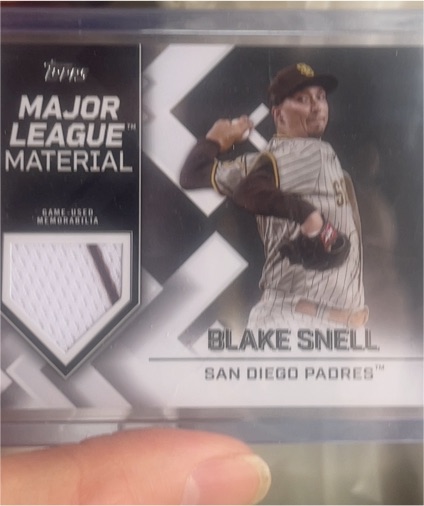 2022 Topps Major League Material #MLM-BS Blake Snell — front