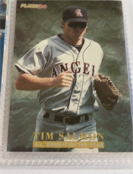1994 Fleer #13 Tim Salmon — front
