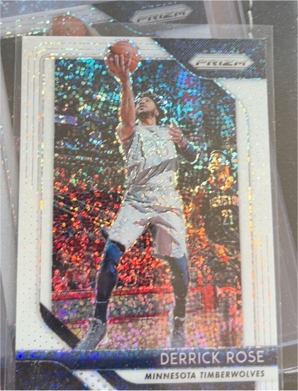 2018-19 Panini Prizm #77 Derrick Rose — front