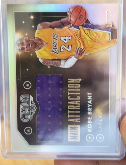 2015-16 Panini Gala Main Attraction Kobe Bryant — front