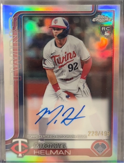 2025 Topps Chrome #RA-MH Michael Helman — front