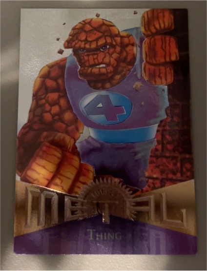 1995 Fleer Marvel Metal #42 Thing — front