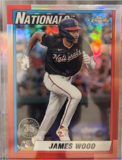 2025 Topps Chrome #90CB-15 James Wood — front