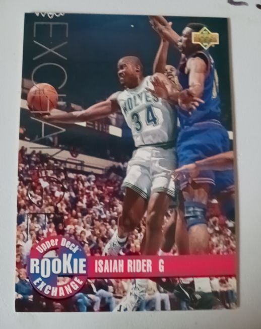 1993-94 Upper Deck Rookie Exchange #RE5 Isaiah Rider — front