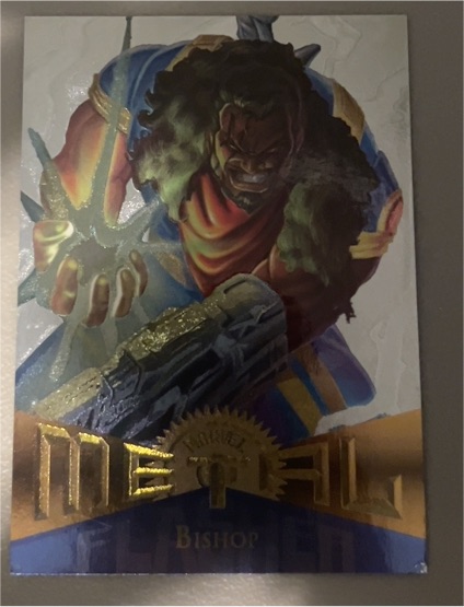 1995 Fleer Marvel Metal #86 Bishop — front
