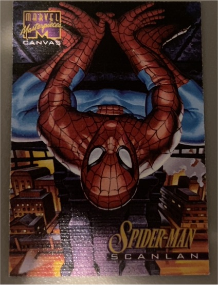1995 Marvel Masterpieces Canvas #20 Spider-Man — front
