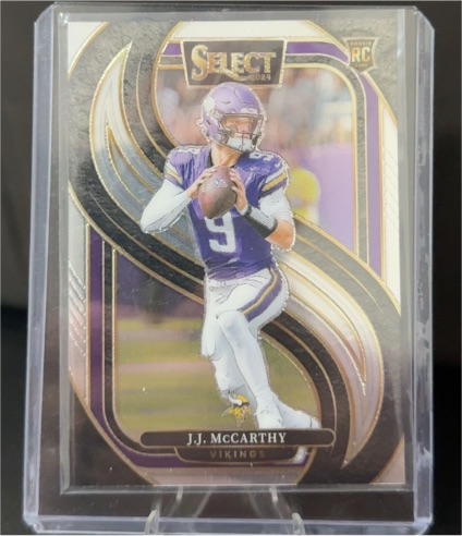 2024 Panini Select #134 J.J. McCarthy Premier Level Rookie — front