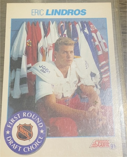 1991 Score #329 Eric Lindros — front