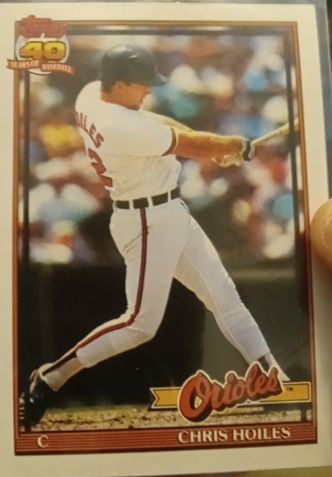 1991 Topps #42 Chris Hoiles — front