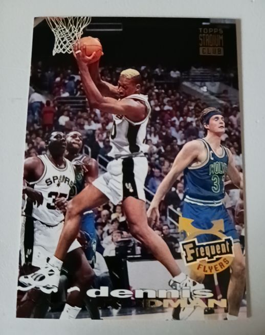 1993-94 Topps Stadium Club #183 Dennis Rodman Frequent Flyers — front