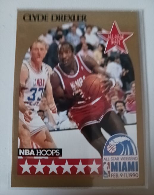 1990 NBA Hoops #16 Clyde Drexler All-Star West — front