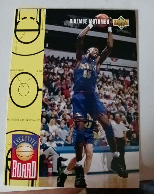 1993-94 Upper Deck Executive Board #431 Dikembe Mutombo — front