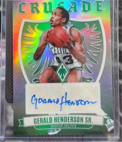 2023-24 Panini Phoenix Crusade Signatures #CS-GHS Gerald Henderson Sr. — front