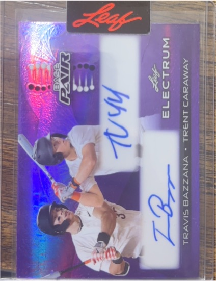 2024 Leaf Electrum Base Pair #BP-7 Travis Bazzana / Trent Caraway — front