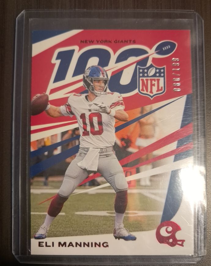 2019 Panini Chronicles NFL 100 #69 Eli Manning — front