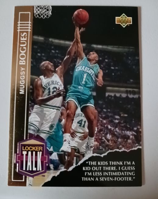 1993-94 Upper Deck Locker Talk #LT5 Muggsy Bogues — front