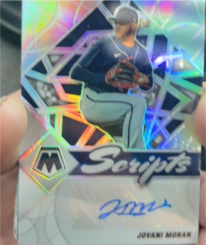 2022 Panini Mosaic Scripts #SC-JV Jovani Moran — front
