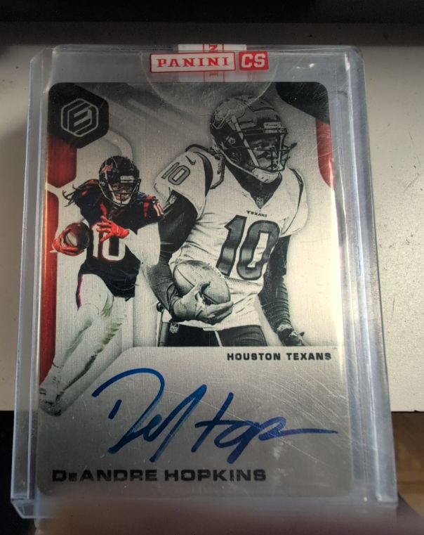 2019 Panini Elements Signatures Steel #10 DeAndre Hopkins — front