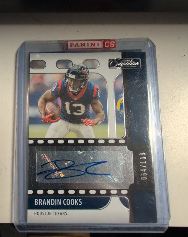 2021 Panini Chronicles Signature Series #11 Brandin Cooks — front