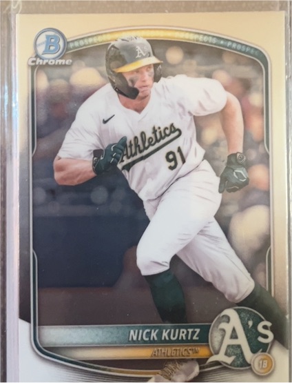 2025 Bowman Chrome Prospects #BCP-114 Nick Kurtz — front