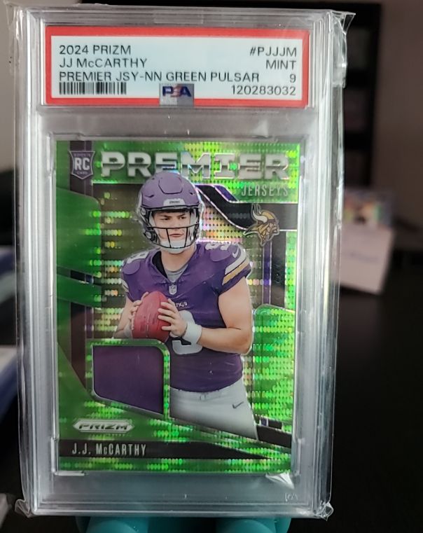2024 Panini Prizm Premier Jerseys #PJ-JJM J.J. McCarthy — front