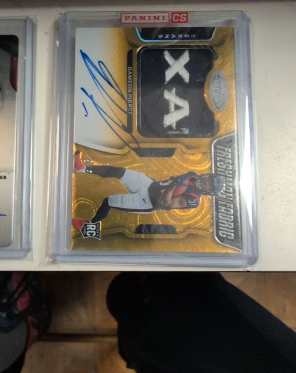 2022 Panini Certified Freshman Fabric #FF-DP Damion Pierce — front