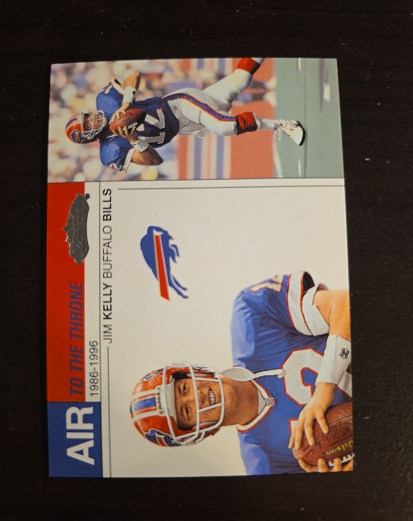 2002 Fleer Showcase Air to the Throne #AT14 Jim Kelly — front