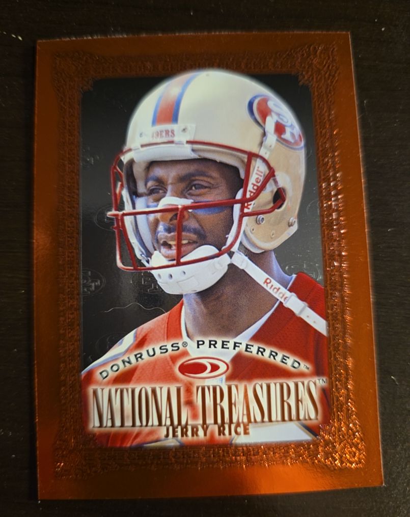 1997 Donruss Preferred #133 Jerry Rice National Treasures — front