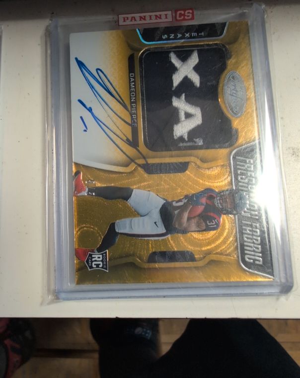 2022 Panini XR #X-AX Dameon Pierce Freshman Fabric — front