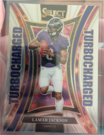 2024 Panini Select #3 Lamar Jackson Turbocharged — front