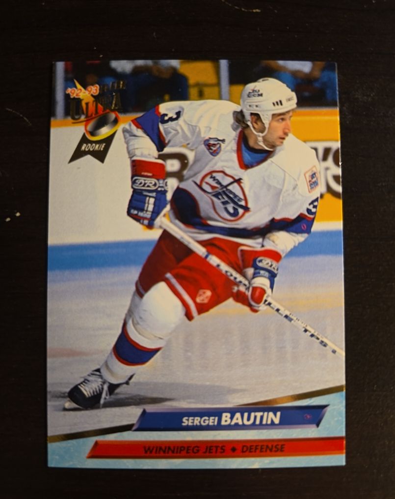 1992-93 Fleer Ultra Hockey #440 Sergei Bautin RC — front