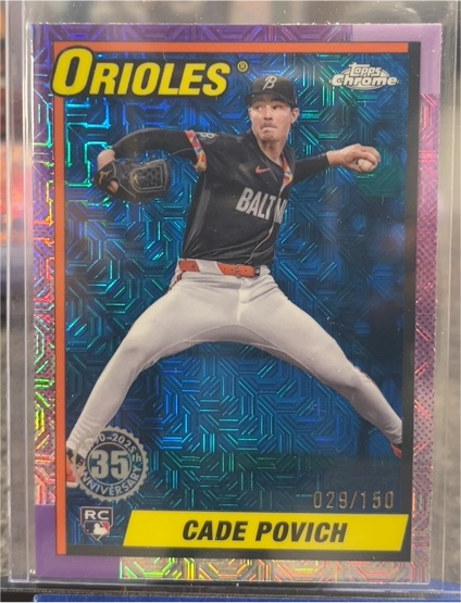 2025 Topps Series 1 Silver Pack Mojo #T90C-69 Cade Povich — front