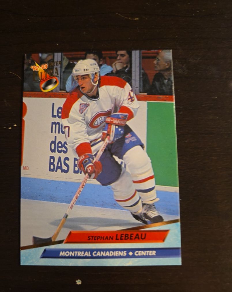 1992-93 Fleer Ultra #301 Stephan Lebeau — front