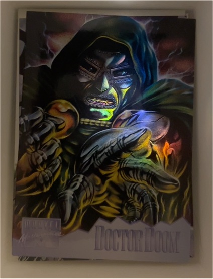1995 Fleer Marvel Masterpieces Holoflash #3 Doctor Doom — front